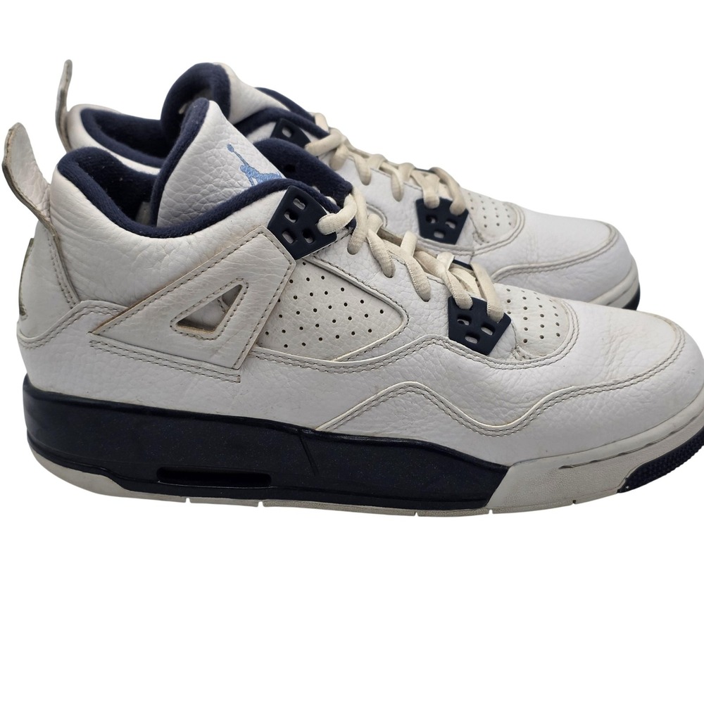 Jordan Air Jordan 4 Retro Kids 6.5Y White Legend Blue Midnight Navy 408452-107